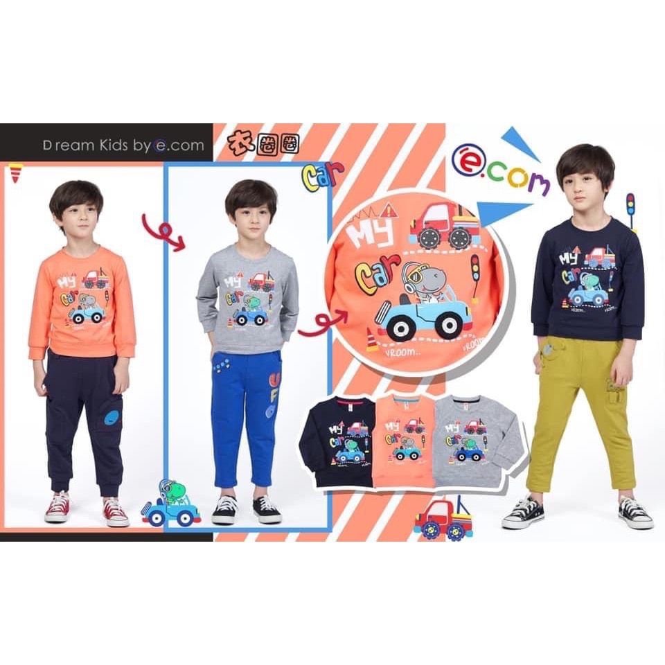 My car恐龍上衣 灰色