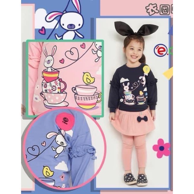 小兔玩杯杯上衣 深藍