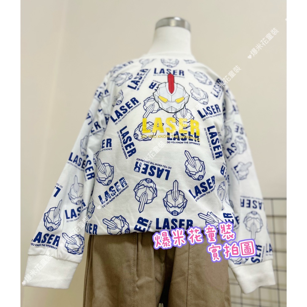 奧特曼長袖上衣 現貨 薄長袖 圓領上衣 爆米花童裝-規格圖9