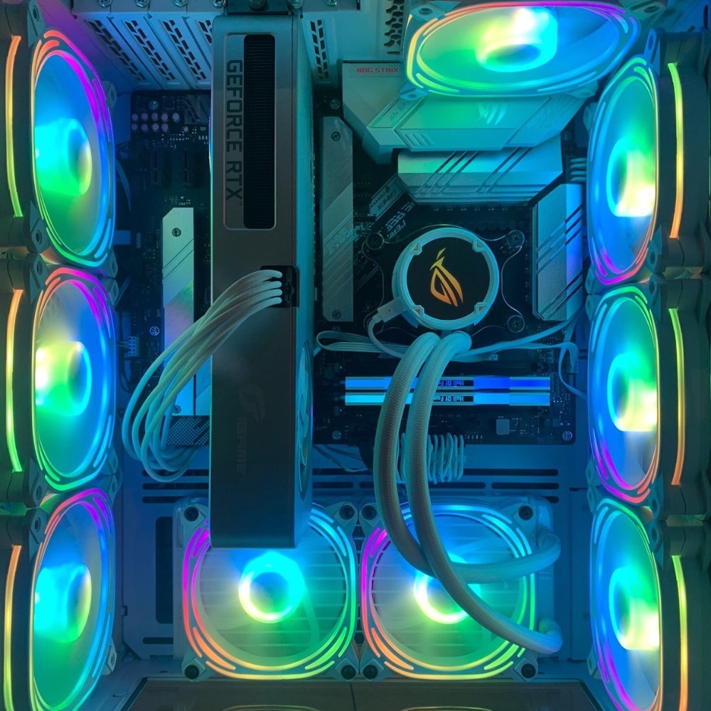 AMD R7-2700x CPU ROG Strix LC240 RGB 白龍 水冷散熱器-細節圖4