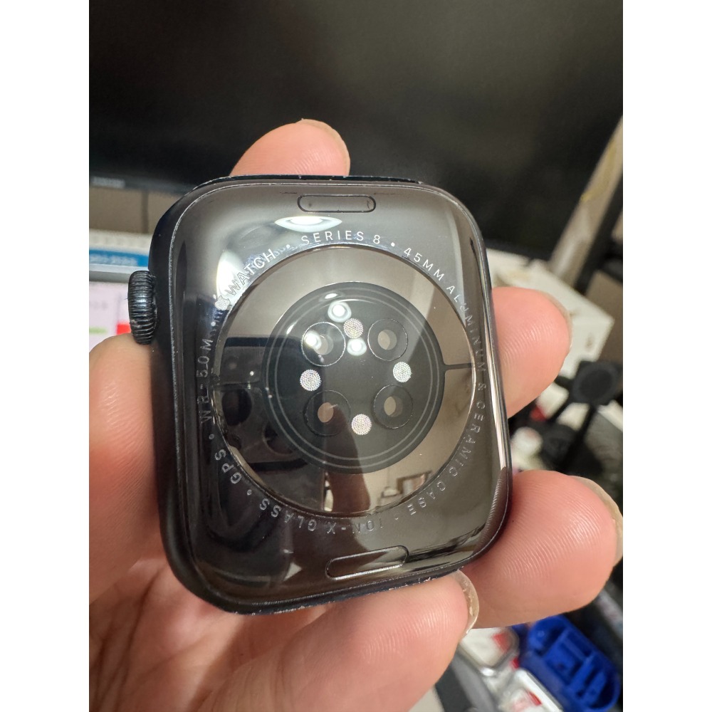 Apple watch series8 s8 GPS 45mm 鋁合金 太空黑 手錶 穿戴裝置-細節圖2