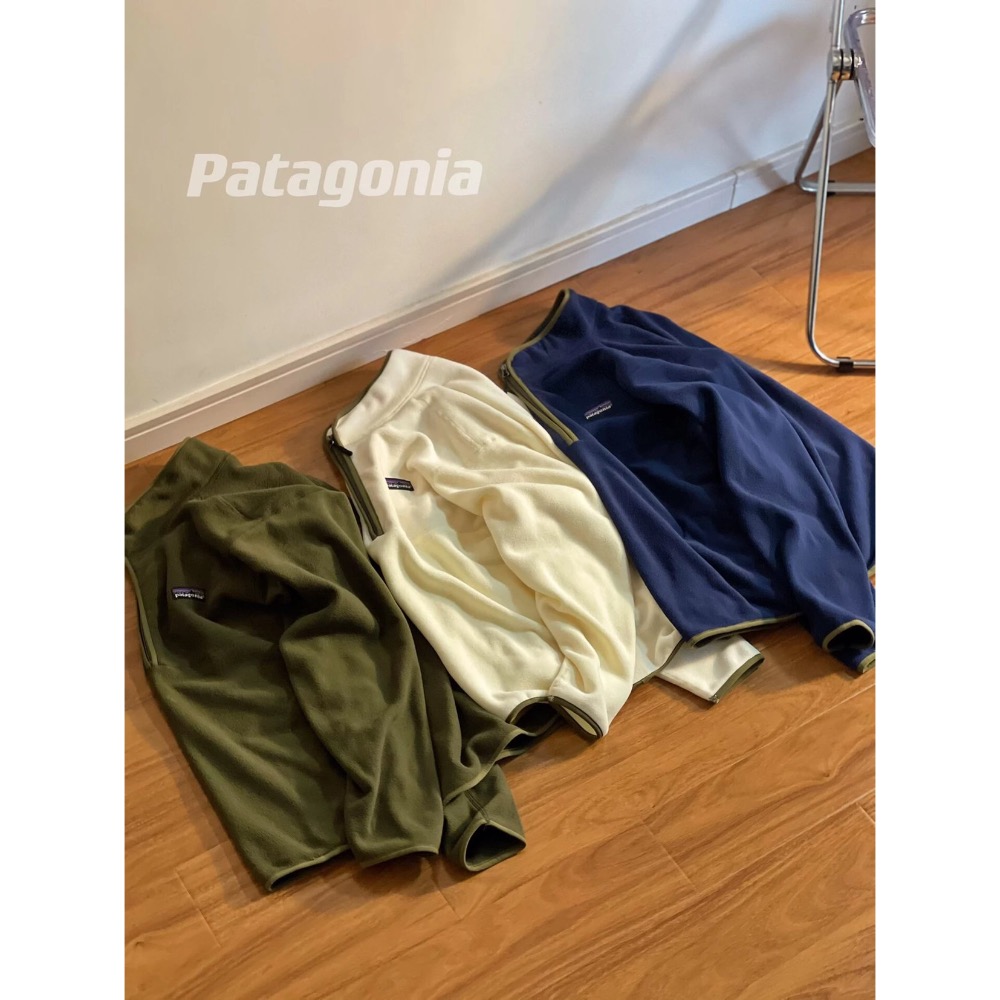 💛星光衫悅💛PATAGONIA巴塔哥尼亞1/4半拉鍊 23ss戶外套頭搖粒絨立領保暖抓絨衛衣內膽 a04-細節圖4