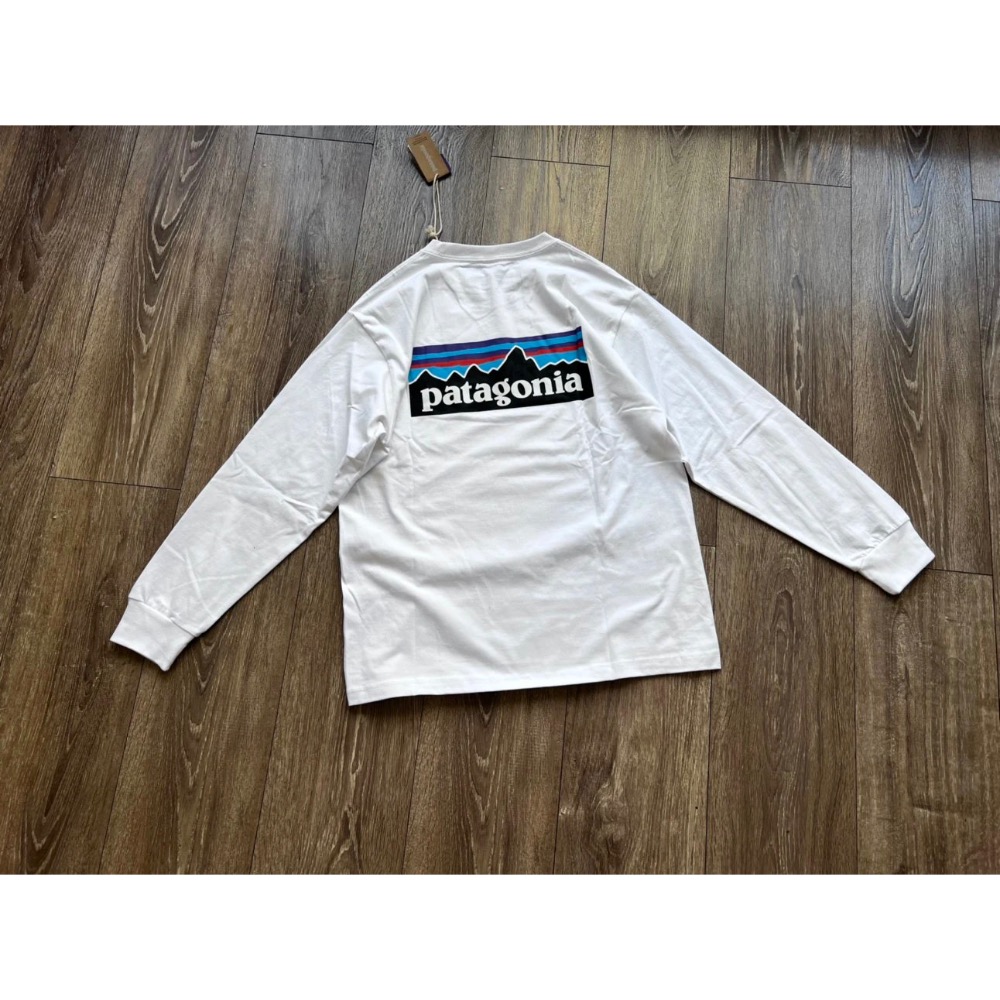 ❤️星光衫悅❤️PATAGONIA 山脈印花長袖T恤男女同款戶外露營運動休閒打底t圓領衛衣a14-規格圖11