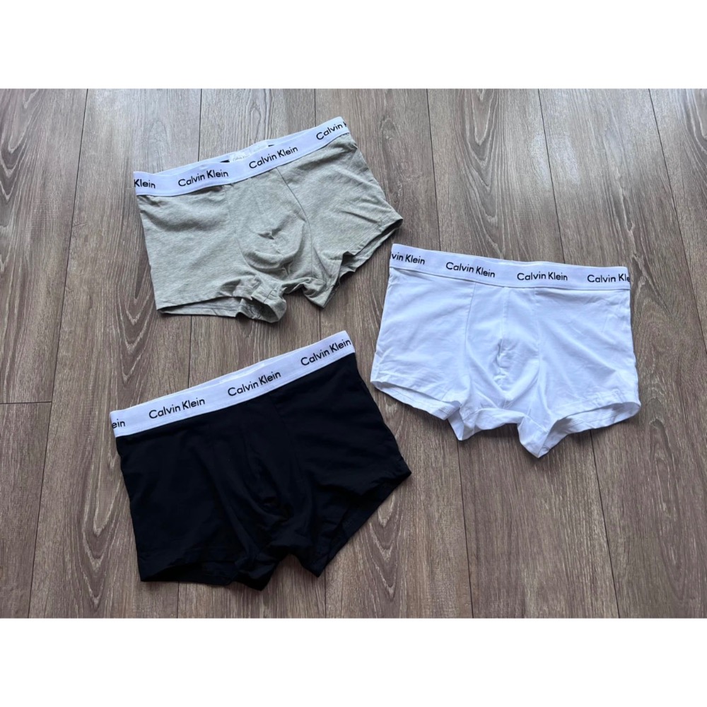 ❤️星光衫悅❤️Calvin Klein內衣男士三條裝循環提花腰邊透氣防夾臀棉質低腰平角內褲a17-細節圖4