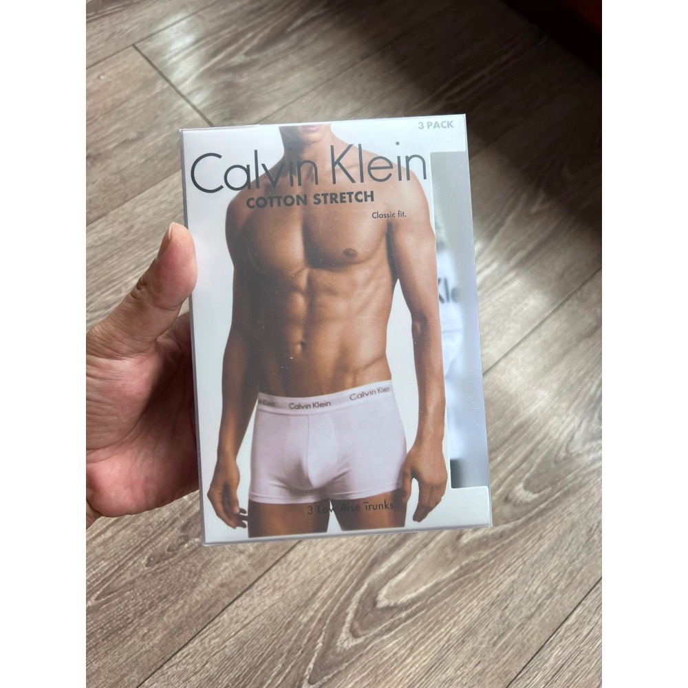 ❤️星光衫悅❤️Calvin Klein內衣男士三條裝循環提花腰邊透氣防夾臀棉質低腰平角內褲a17-細節圖8