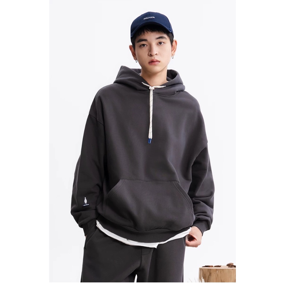 ❤️星光衫悅❤️NAUTICA長谷川CITY BOY日系休閒衛衣男女情侶重磅連帽衫a19-細節圖5