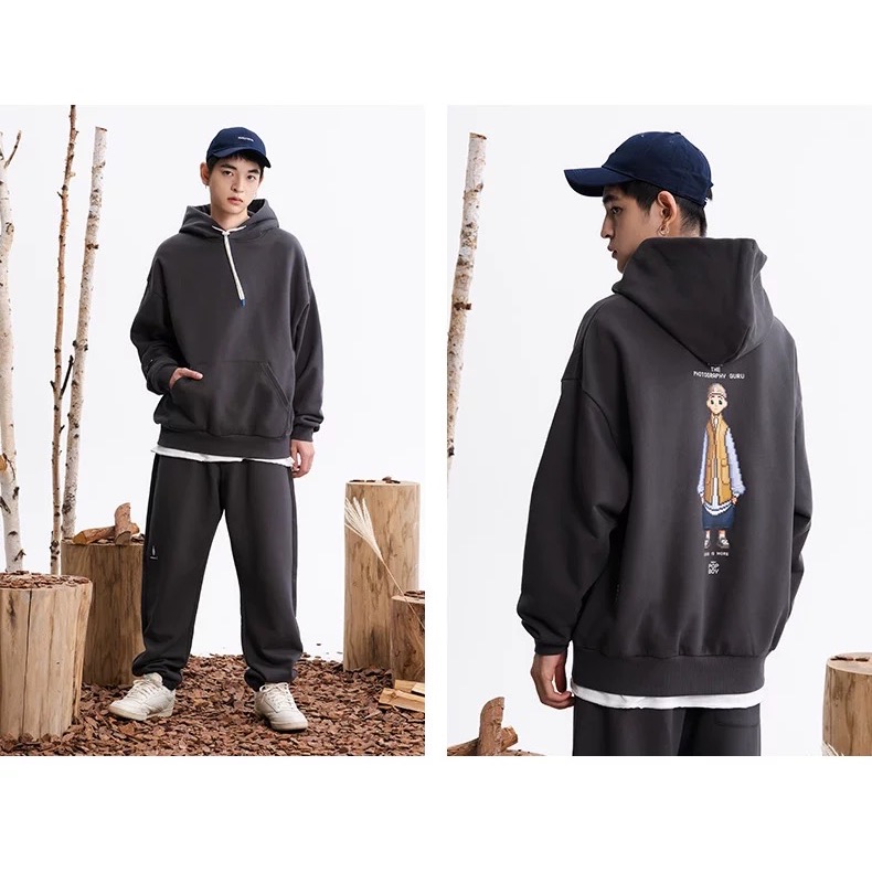 ❤️星光衫悅❤️NAUTICA長谷川CITY BOY日系休閒衛衣男女情侶重磅連帽衫a19-細節圖6