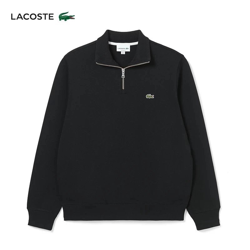 ❤️星光衫悅❤️Lacoste法鱷男裝運動休閒 拉鍊 翻領寬鬆長袖套頭衛衣a62-規格圖8