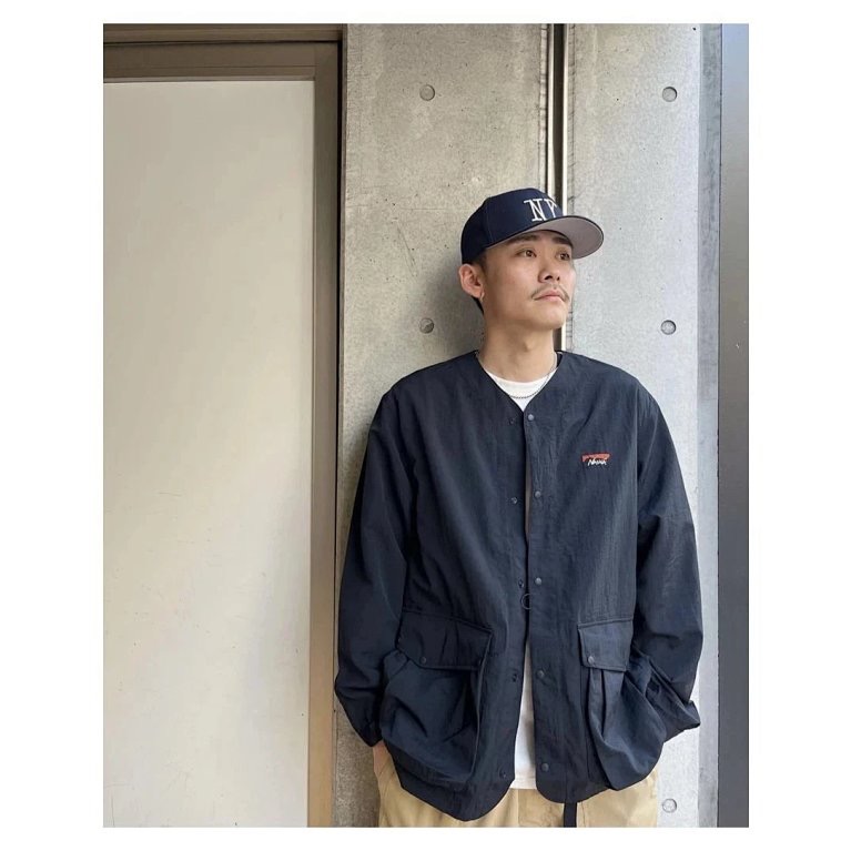 ❤️星光衫悅❤️日系NANGA 尼龍輕薄防水兩色寬鬆無領夾克a63-細節圖5