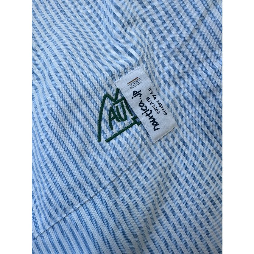 ❤️星光衫悅❤️Nautica諾帝卡 長谷川系列的襯衣 休閒寬松 條紋襯衫 男女同款CITYBOY a65-細節圖8