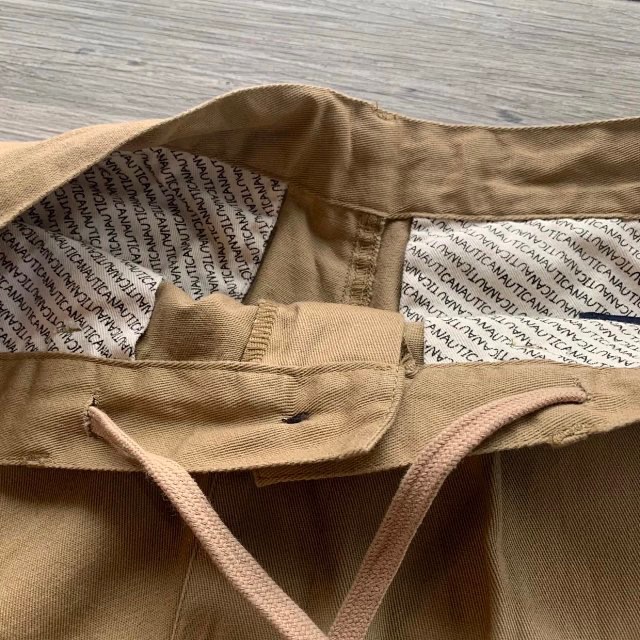 ❤️星光衫悅❤️ 日系NAUTICA長谷川監制cityboy風刺繡logo寬鬆休閒中褲短褲五分褲休閒褲a68-細節圖10