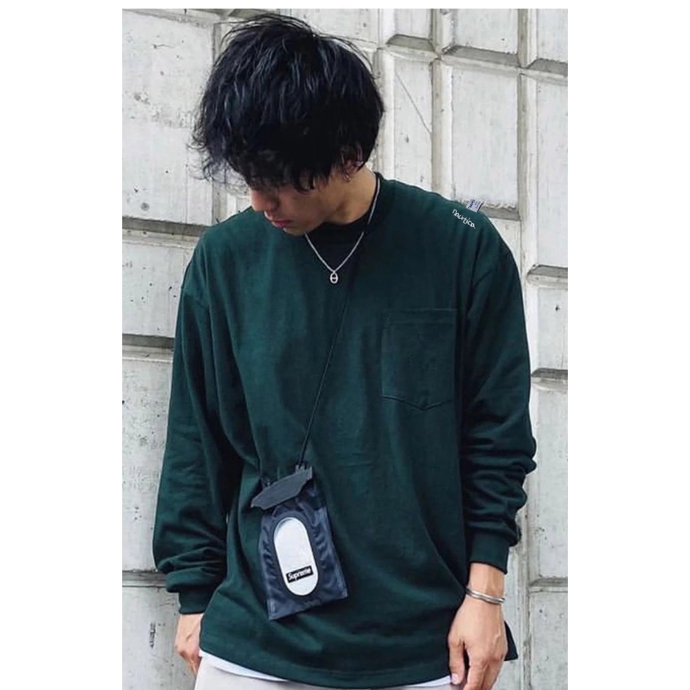 ❤️星光衫悅❤️ NAUTICA 長谷川 肩膀小標 純色口袋長袖T恤 男女同款a69-規格圖10