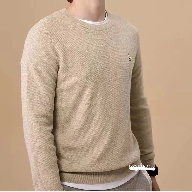 ❤️星光衫悅❤️Hazzys秋冬新款男款簡約打底羊毛衫毛衣 男士圓領套頭針織衫毛衣a71-細節圖4