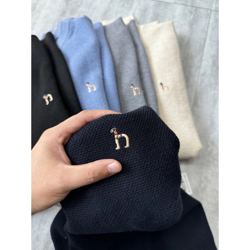 ❤️星光衫悅❤️Hazzys秋冬新款男款簡約打底羊毛衫毛衣 男士圓領套頭針織衫毛衣a71-細節圖6