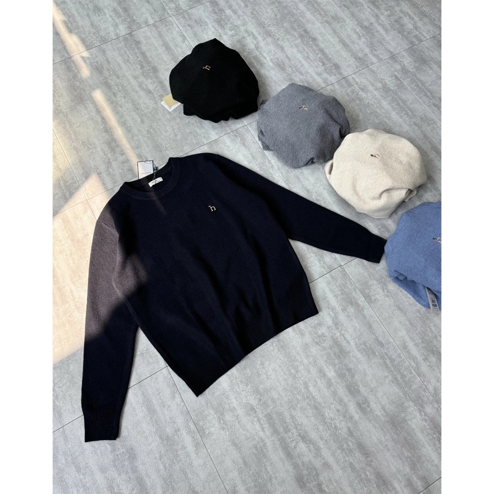 ❤️星光衫悅❤️Hazzys秋冬新款男款簡約打底羊毛衫毛衣 男士圓領套頭針織衫毛衣a71-細節圖7