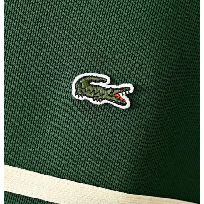 ❤️星光衫悅❤️LACOSTE 鱷魚秋季男士重磅復古拼色情侶條紋長袖POLO衫 胸前品牌logo簡約大方a98-細節圖7