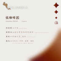 【恆星咖啡】哥倫比亞_低咖啡因_中焙_精品咖啡豆_咖啡豆