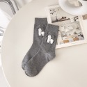 G Shop🇰🇷 草泥馬🦙/中筒卡通毛絨羊駝襪/可愛個性簡約長襪/四季可穿/好穿搭-規格圖4