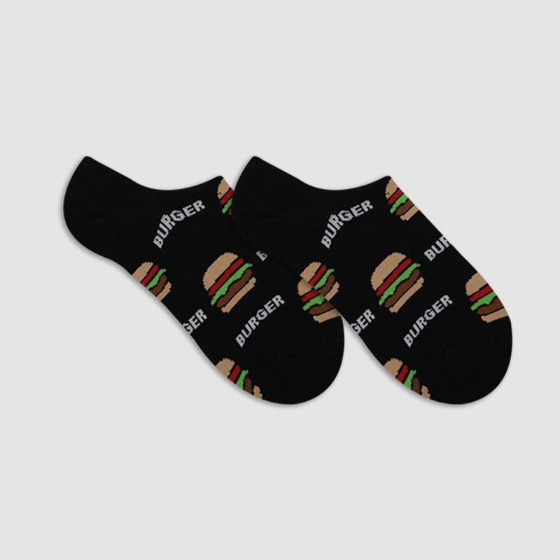 G Shop🇰🇷 🔥韓國🇰🇷東大門襪子女夏季新款漢堡隱形船襪卡通披薩潮流淺口防臭短襪-細節圖3