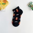 G Shop🇰🇷 New🔥襪子新款 快餐系列漢堡包薯條卡通短襪/隱形襪-規格圖2