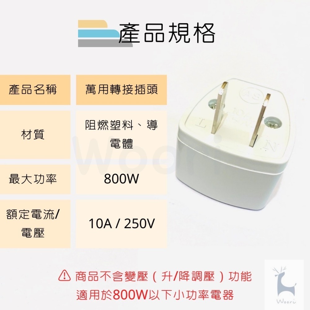 3轉2插頭轉接頭 萬國插頭轉接 美規萬用插頭 萬用轉接頭 歐規轉美規 大陸三插轉台灣二插 電器插頭轉換頭 旅行萬用插頭-細節圖4