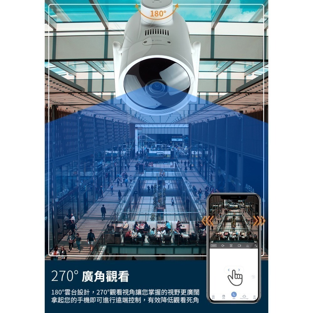 創米 米家小白全戶型智慧攝影機 雲台版EC3 PRO 人形移動偵測 小白戶外防水智能攝像機 高清1296P 全彩夜視-細節圖6
