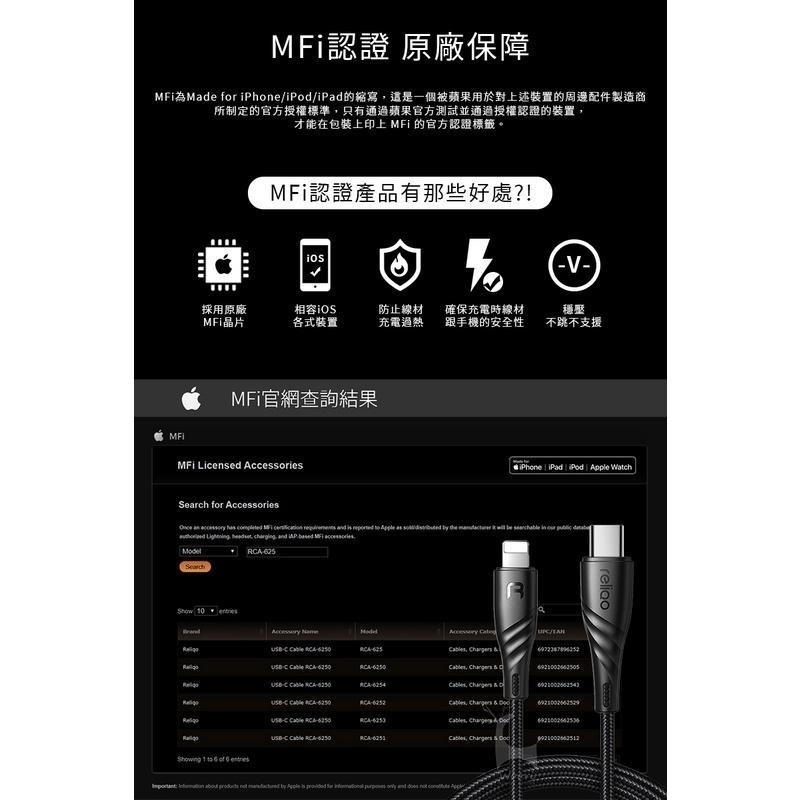 Mcdodo 麥多多 iPhone充電傳輸線 蘋果MFi認證 PD快充線 Type-C to Lightning-細節圖2