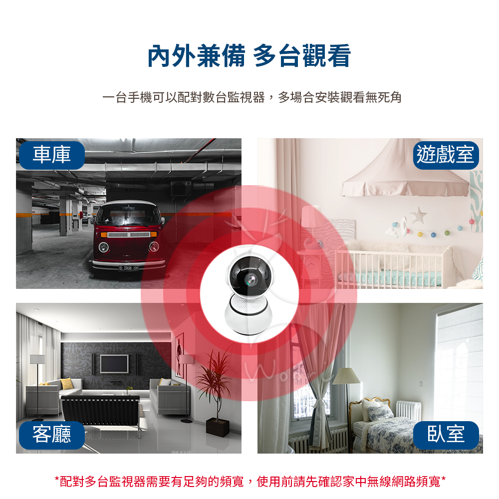 Microcase V380無線監視器 居安防護 防盜遠端監控 夜視攝影機 雙向語音 看家神器 無線智能WiFi攝影機-細節圖8