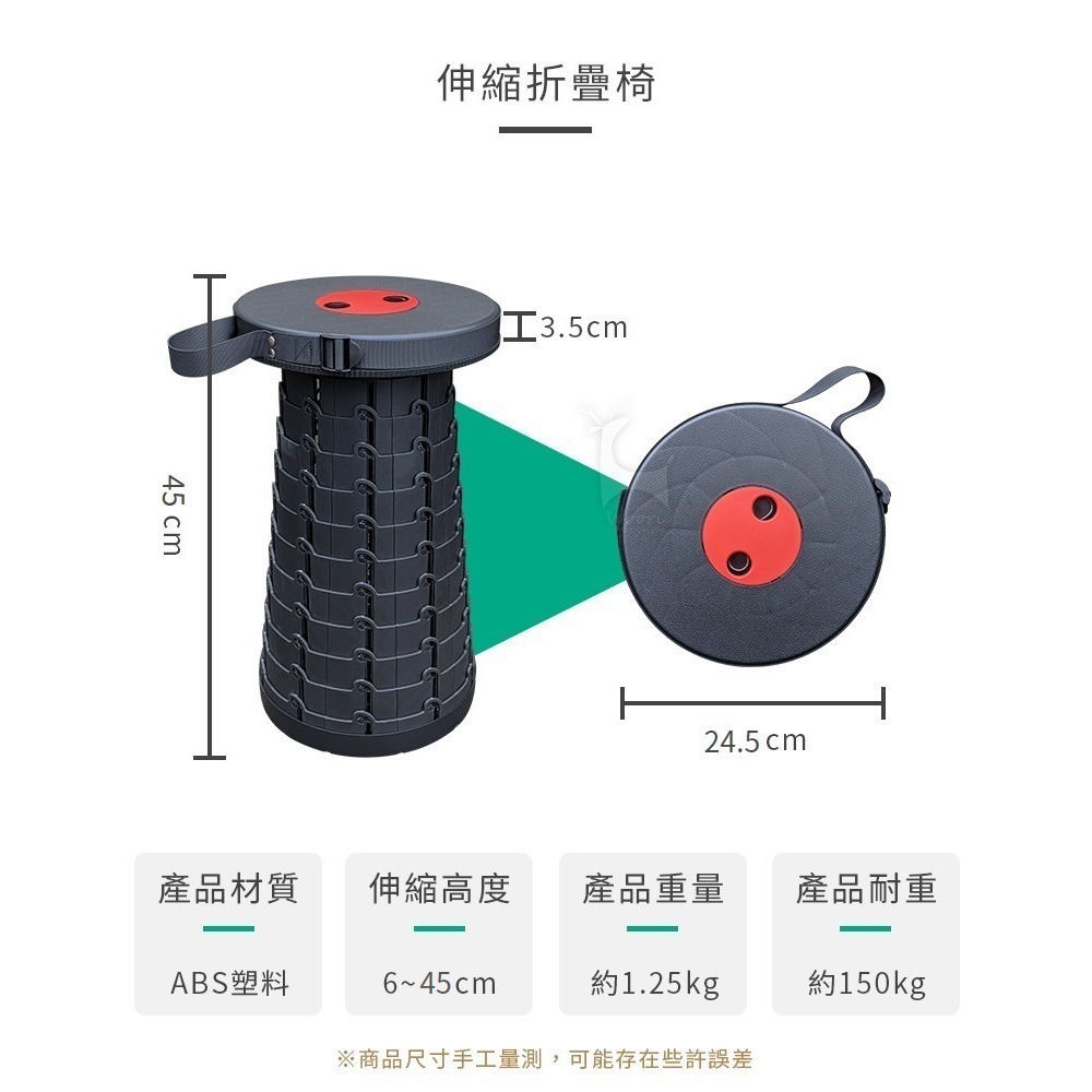 露營折疊椅 伸縮摺疊椅 螺旋伸縮折疊 萬用拉拉椅 高度可調節 月亮椅 戶外餐椅 椅凳 登山 烤肉 排隊 野餐 釣魚 野炊-細節圖9