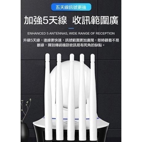 高清無線雙頻監視器 夜視增強版 鏡頭旋轉 智能攝影機 語音對講 多台監控 遠程監看 wifi監視器 寵物監控 RH-9-細節圖3