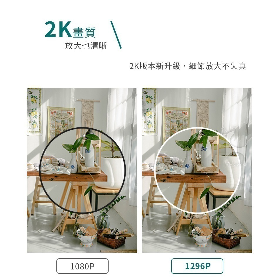 小米 米家智慧攝影機標準版2K 300萬畫素高清無線WiFi監視器 居家 辦公室 商店 倉庫監控【磁吸式底座免釘牆】-細節圖2