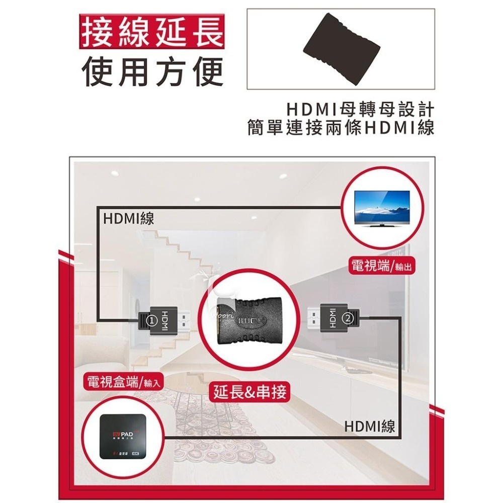 母對母 母轉母 轉接頭 1.4版 HDMI 串聯延長線 hdmi延長器 HD 雙母頭 直通頭 母母 對接 雙向-細節圖3