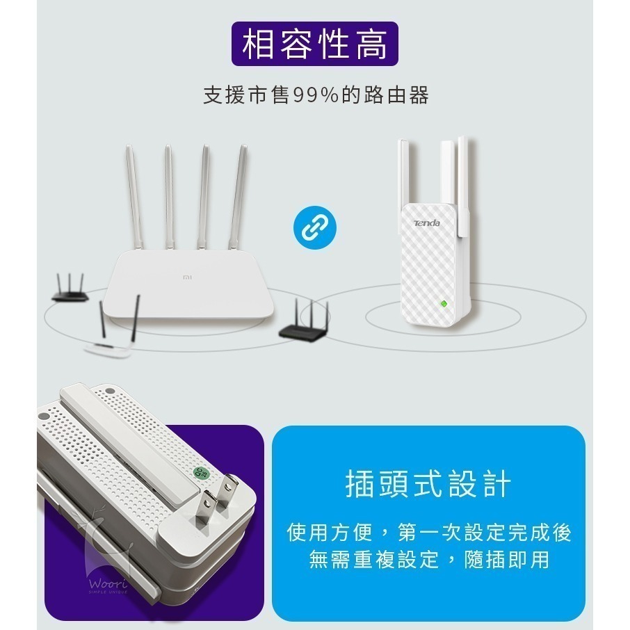 騰達 A12 Wifi增強器 家用路由器 無線WiFi訊號延伸增強器 信號中繼 網路增強 強波器 信號增強-細節圖6