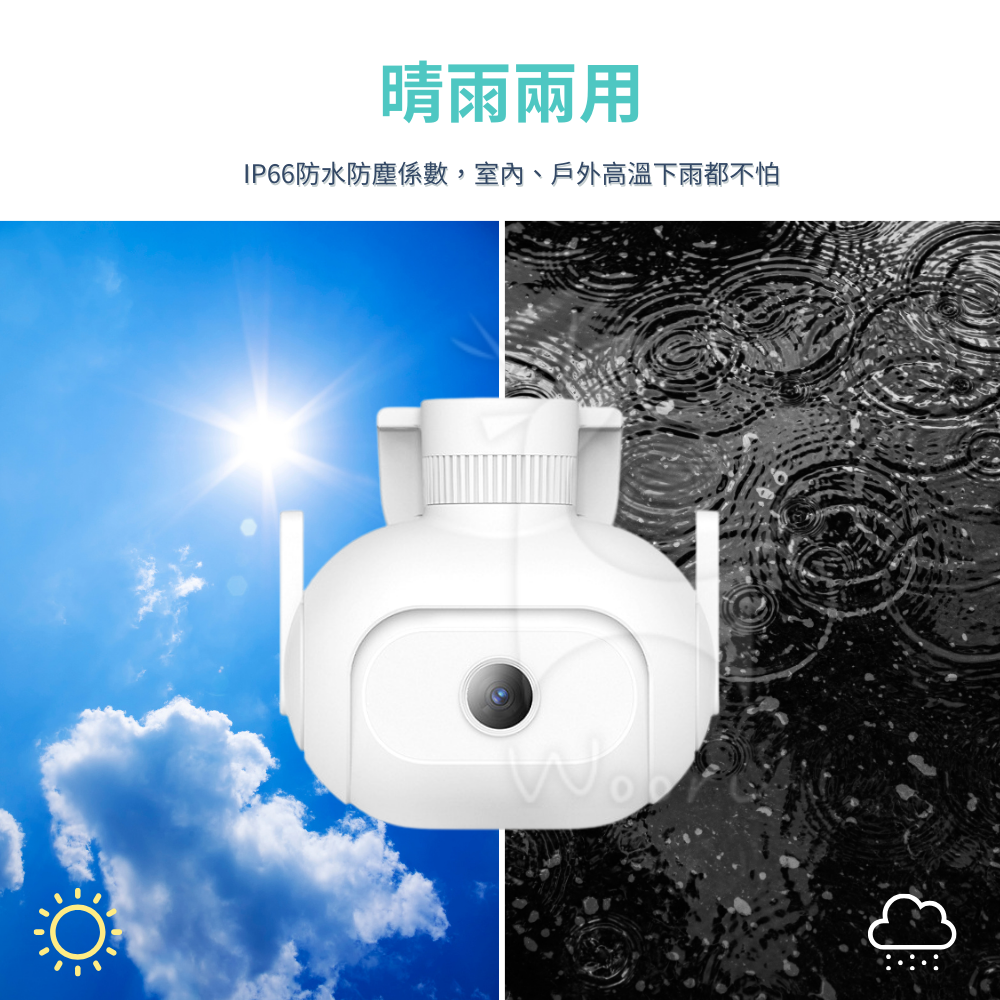 imilab創米 小白智慧戶外全景攝影機 EC5 照明版 米家 1296P高清白光監視器 戶外防水彩色夜視 智慧照明-細節圖4