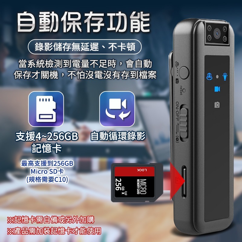 HD6S 高清微型監視器 1080p 夜視微型攝錄器 錄音錄影蒐證錄影 開會簡報 上課紀錄 活動紀錄 密錄器 小巧微型-細節圖8