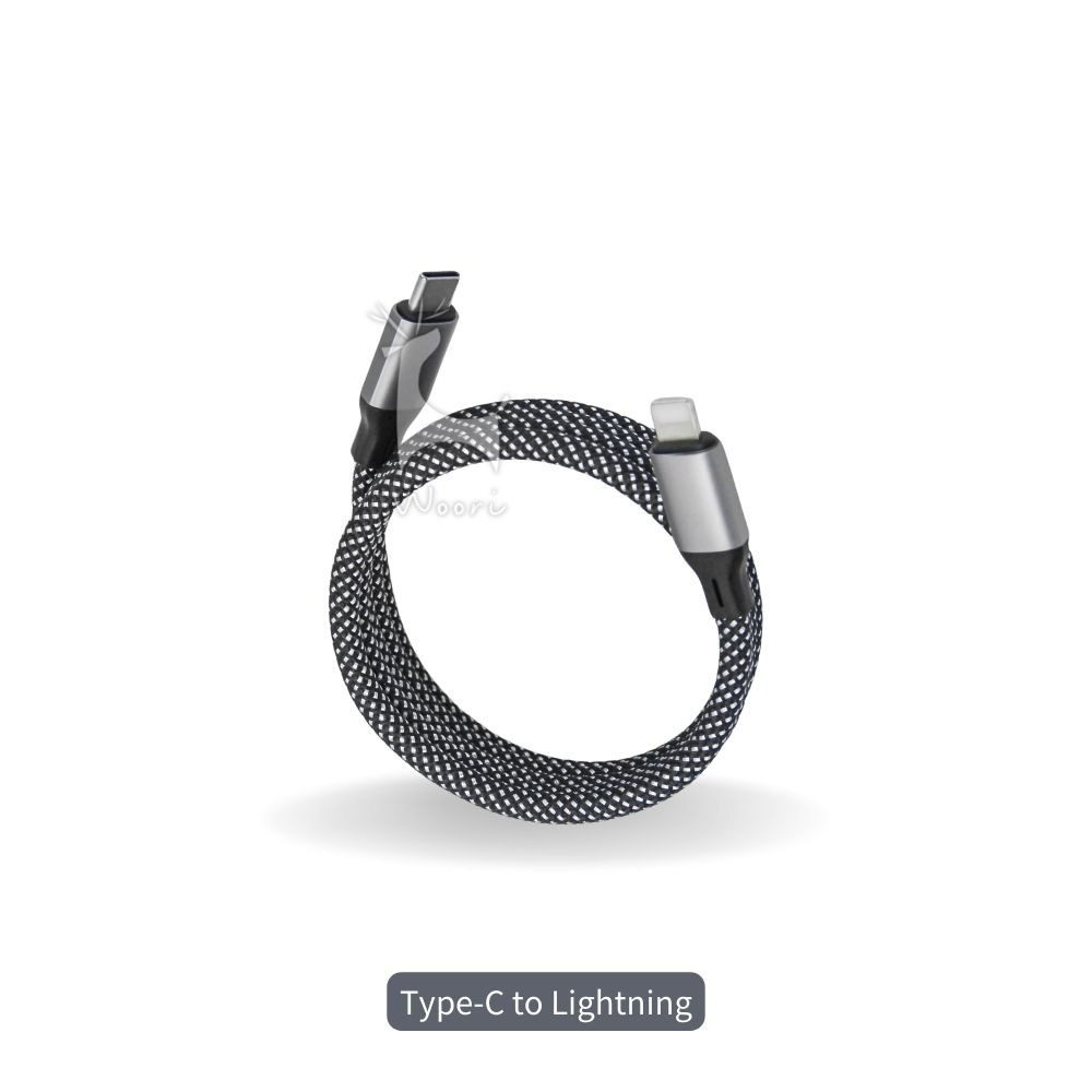 60W Type-C to Type-C 磁吸充電線 磁吸收納編織快充線 磁吸式傳輸充電 閃充 尼龍編織 自動收納-規格圖10