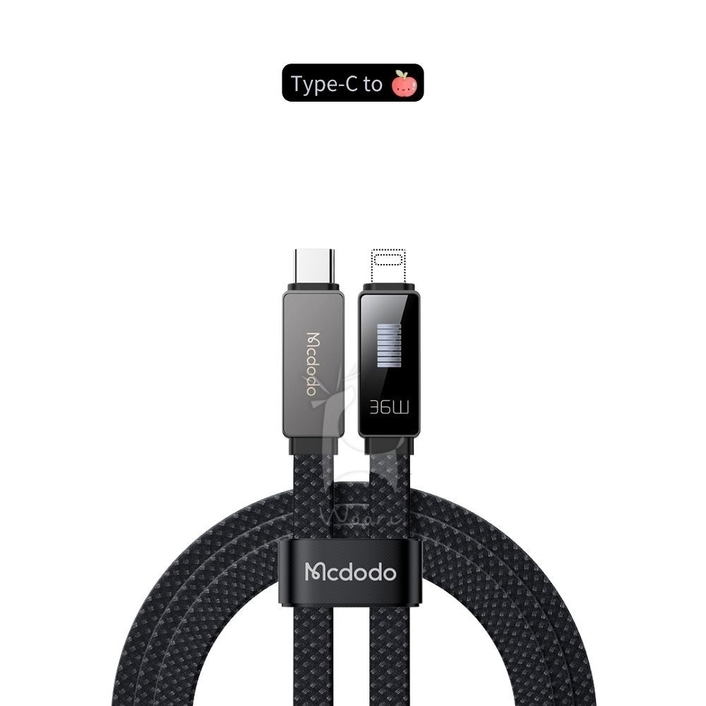 麥多多Mcdodo 100W PD快充線 律動跑馬燈充電線 Lightning Type-C傳輸線 平板耳機筆電手機充電-規格圖8