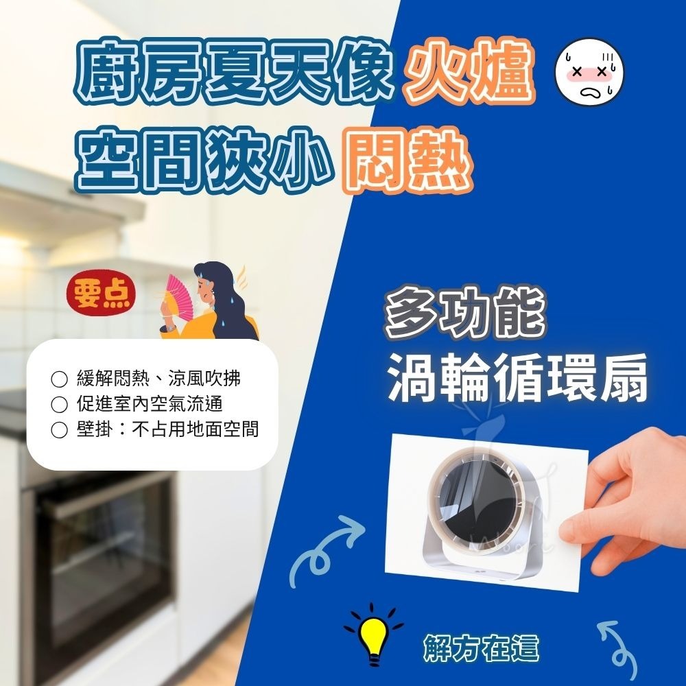 6吋 桌面循環風扇 壁掛扇 渦輪 小型風扇 多段式風扇 空氣循環 渦輪電風扇 桌上風扇 掛壁式風扇 辦公室風扇 多功能扇-細節圖3