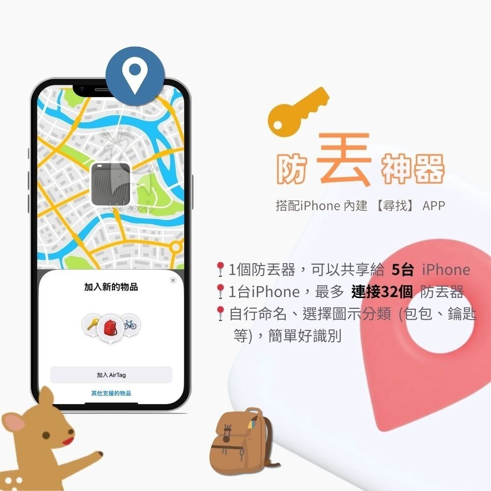 智慧定位器ProTap 藍芽智慧防丟器 定位追蹤器 iphone尋找 物品定位器 IP65防水防塵 省電長續航 找鑰匙-細節圖3