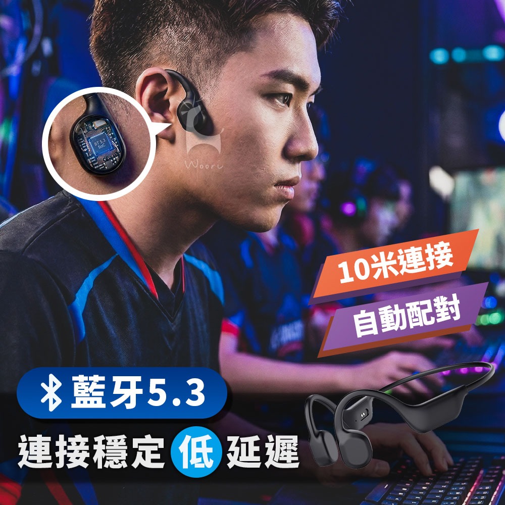 骨傳導藍芽耳機 IPX5 防水 不入耳式耳機 無線運動耳機 藍牙5.3 運動藍牙耳機 戴眼鏡安全帽可用 無線商務藍牙耳機-細節圖5