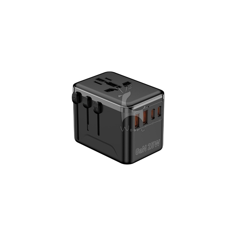 氮化鎵PD萬國旅行充 快充萬用轉接頭 萬國轉接頭 2500W GaN萬國充 英規澳規歐規 多合一充電轉接器 出國必備-規格圖10