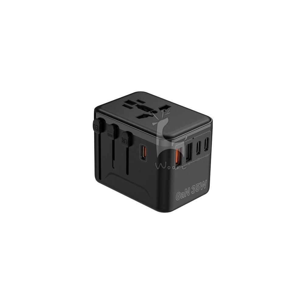 氮化鎵PD萬國旅行充 快充萬用轉接頭 萬國轉接頭 2500W GaN萬國充 英規澳規歐規 多合一充電轉接器 出國必備-規格圖10
