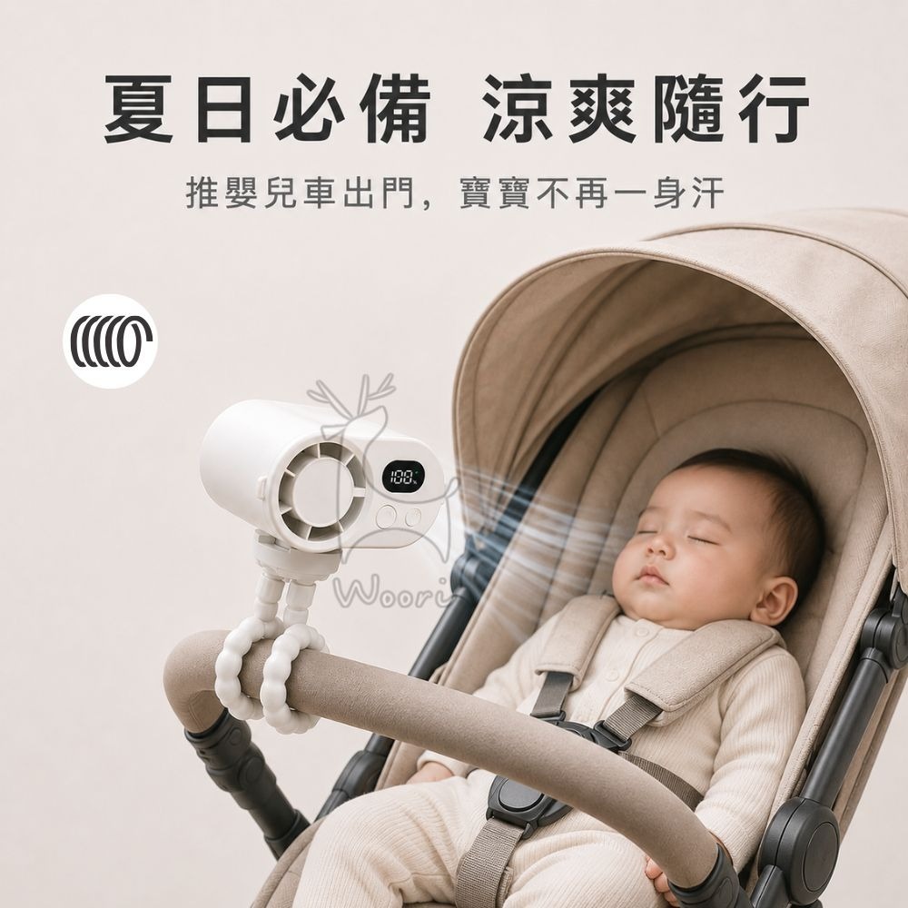 嬰兒車風扇 辦公室 寶寶推車扇 夾扇 寶寶風扇 八爪風扇 桌面 掛脖風扇 多段風速 章魚風扇 360度角度調整-細節圖2