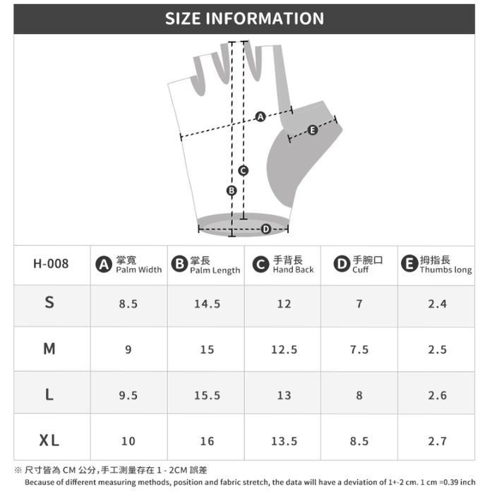 BAISKY百士奇 半指手套 平行線 黑-細節圖4