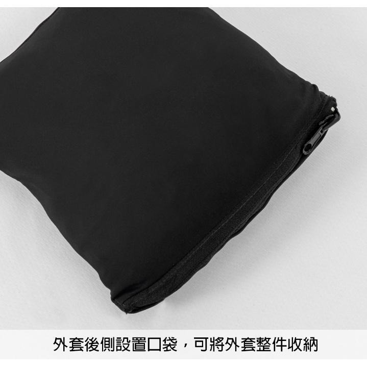 BAISKY百士奇男款雙拉鍊風衣外套 御風II 黑-細節圖5