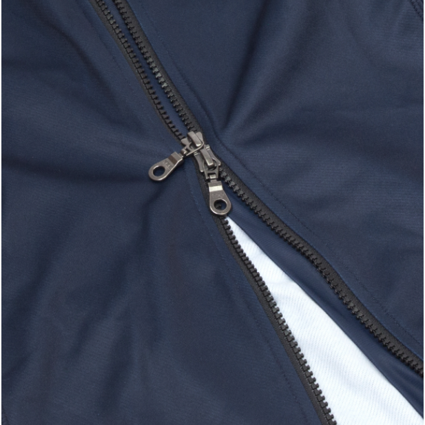 BAISKY百士奇 男款雙拉鍊抓絨長車衣 潔淨 深藍-細節圖4