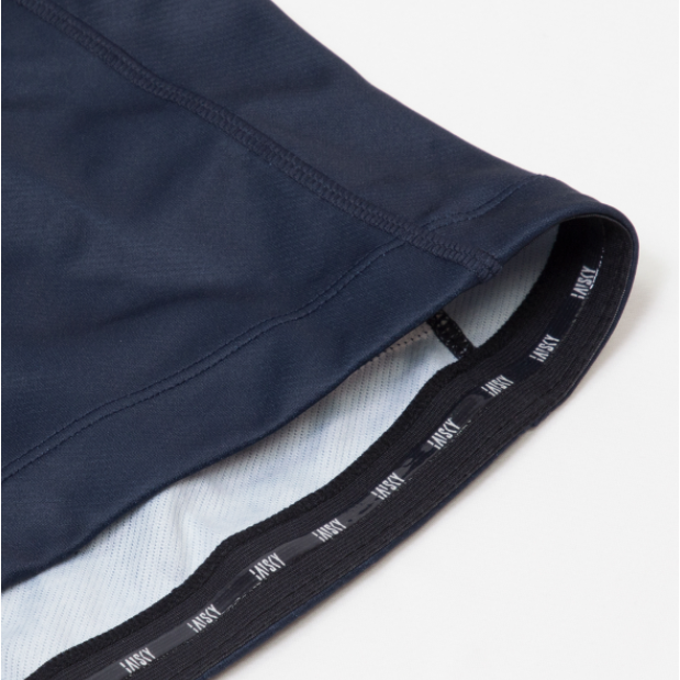 BAISKY百士奇 男款雙拉鍊抓絨長車衣 潔淨 深藍-細節圖6