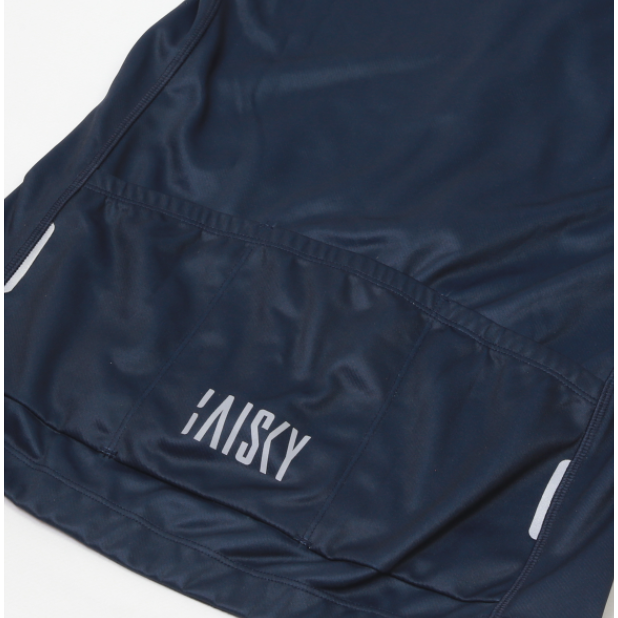 BAISKY百士奇 男款雙拉鍊抓絨長車衣 潔淨 深藍-細節圖9