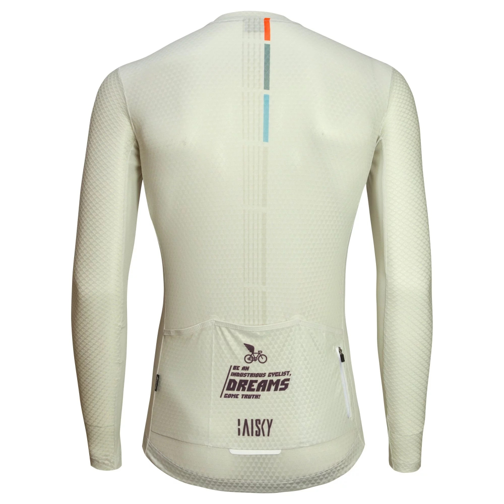 BAISKY百士奇 男款薄款長車衣 T築夢車手 螢光褐-細節圖2