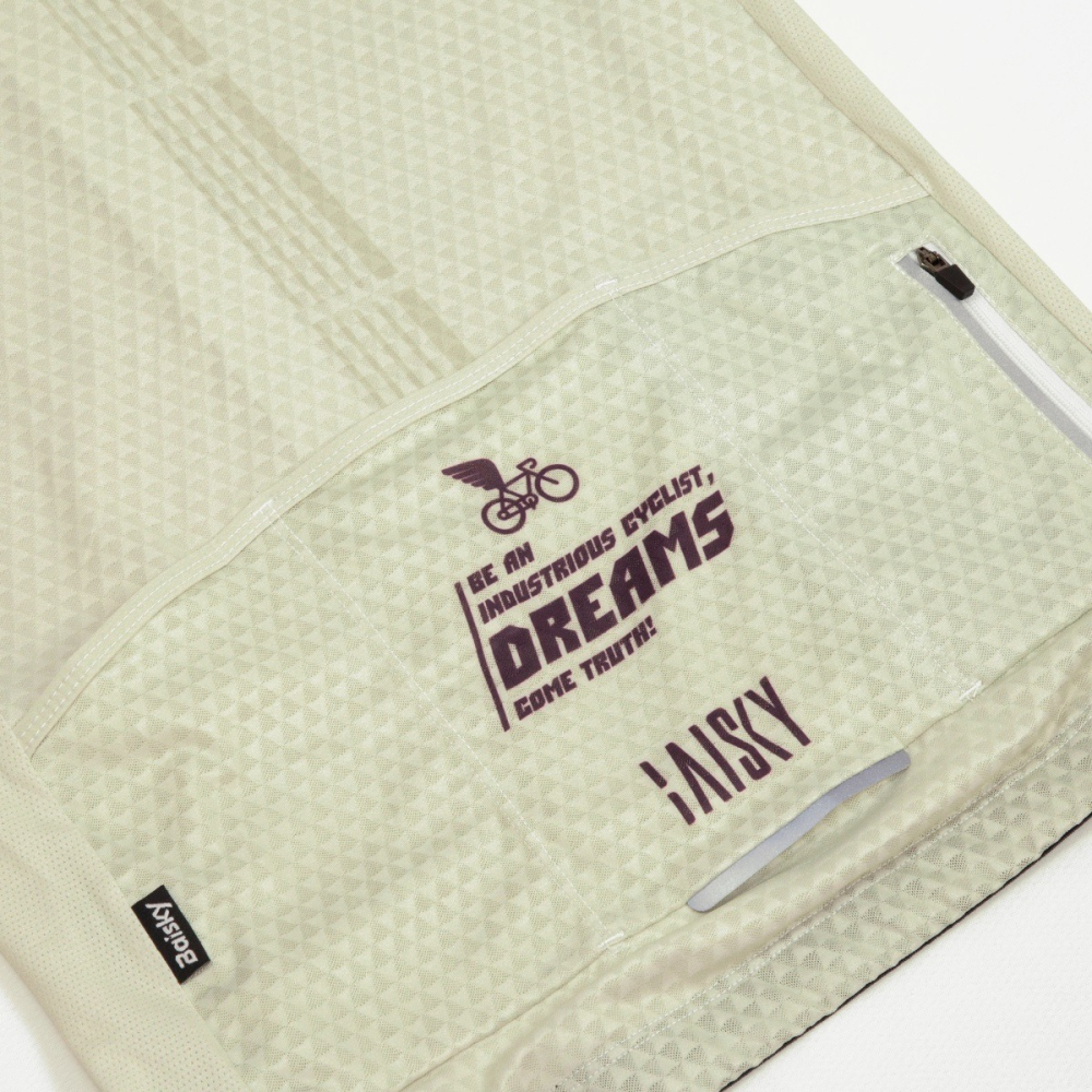 BAISKY百士奇 男款薄款長車衣 T築夢車手 螢光褐-細節圖8